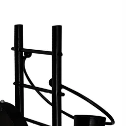 BrightLyt Black & White Spherical Shaped Metal Wall Lamp image 2