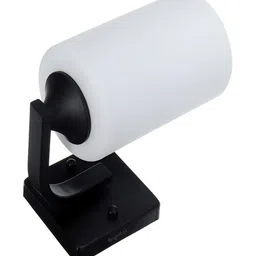 BrightLyt Black & White Cylindrical Shaped Metal Wall Lamp image 3