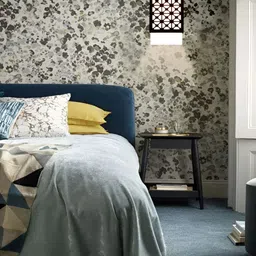 Gojeeva Black & White 2 Pieces Textured Square Shaped Wooden Wall Lamps image 4