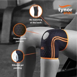 Tynor Knee Cap (Neo), Black/Orange Small image 4