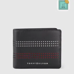 Tommy Hilfiger Men Black Textured Leather Two Fold Wallet-picture-38