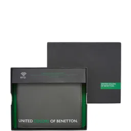 United Colors of Benetton Men Leather Two Fold Wallet image 1