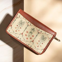 ZOUK Women White & Cream-Coloured Floral Printed Zip Around Wallet-picture-22