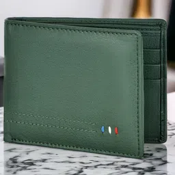 LORENZ Men Leather RFID Two Fold Wallet image 4