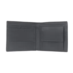 Kara Men Black Solid Two Fold Leather Wallet image 3