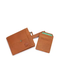 ROSS BROWN Men Textured Leather Two Fold Wallet image 4