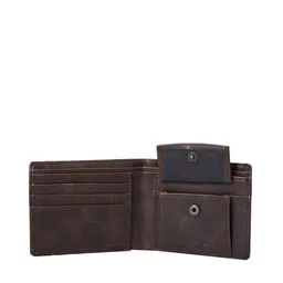 Keviv Men Brown Leather Two Fold Wallet image 3
