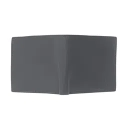 Kara Men Black Solid Two Fold Leather Wallet image 4