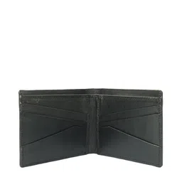 Alvaro Castagnino Men Black Leather Two Fold Wallet image 2