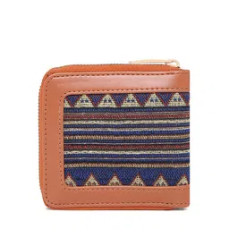KLEIO Women Jacquard Weave Zip Around Wallet image 5