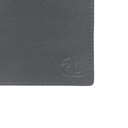 Kara Men Black Solid Two Fold Leather Wallet image 5