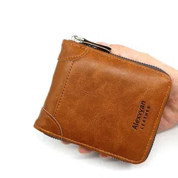 Alexvyan Men Leather Zip Around Wallet image 5