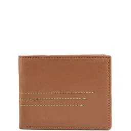 The Roadster Lifestyle Co. Tan Brown Textured Two Fold Wallet image 1