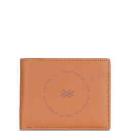 United Colors of Benetton Men Textured Leather Two Fold Wallet image 2