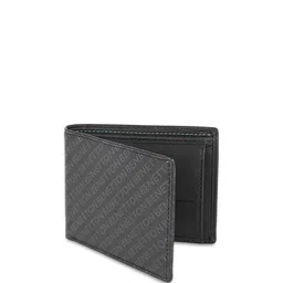 United Colors of Benetton Men Typography Printed Leather Two Fold Wallet image 3