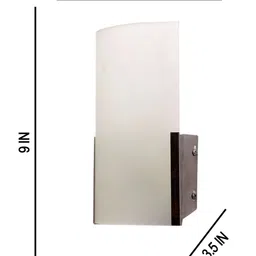 Devansh White Glass Wall Mounted Lamp image 3