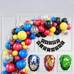 Special You Green & Blue Avengers Foil Balloon Festive Decor-picture-0