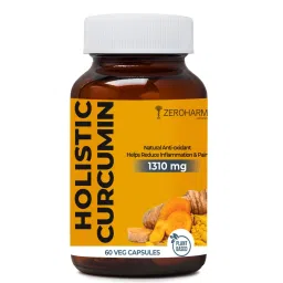 ZEROHARM Holistic Curcumin Fight Inflammation, Lower risk of Arthritis, Boost Heart , Skin & Joint Health - 90 Capsules-picture-12