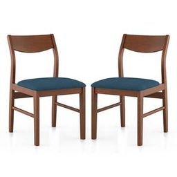 urban ladder Augusta Solid Wood Dining Chair set of 2 in Dark Walnut Finish-picture-5