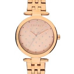 ESPRIT Women Brass Dial & Stainless Steel Straps Embellished Analogue Watch ES1L167M0095-picture-23