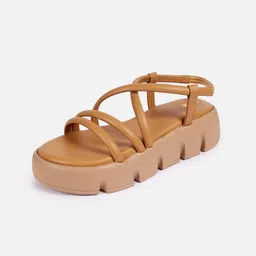 Lavie Strappy Open Toe Flatform Heels With Backstrap-picture-19