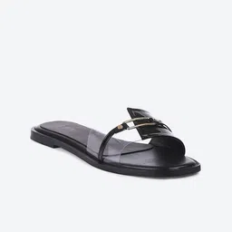 Biba Women Black Solid Open Toe Flat-image-116