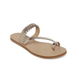 Forever Glam by Pantaloons Women Gold-Toned Embellished One Toe Flats-picture-43