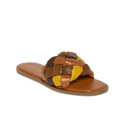 Forever Glam by Pantaloons Women Brown Breaded Straps Open Toe Flats-picture-44