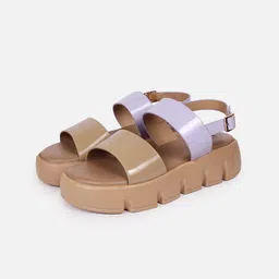 Lavie Beige Platform Sandals-picture-30