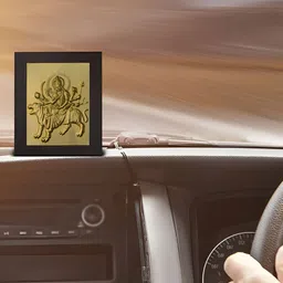 Pray Everyday Black & Gold-Plated Durga Mata Table Photo Frames-image-41