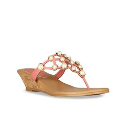 Bata Embellished Open Toe Wedges-picture-33