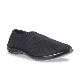Khadims Women Black Slip-On Sneakers-image-23