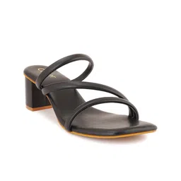 Cogner Women's Black Block Sandals-picture-17