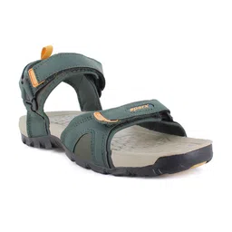 Sparx Men Green & Gold Coloured Patterned Sports Sandals-picture-27