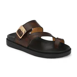 Eego Italy Men Brown & Black Comfort Sandals-image-85
