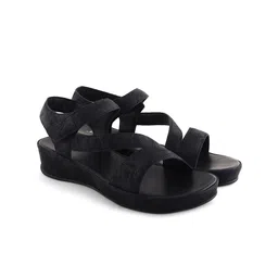 PEPITOES Women Textured Open Toe Flats image 5