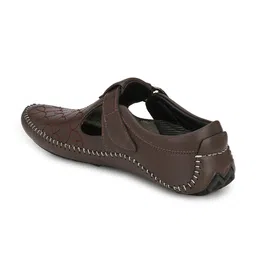 Eego Italy Men Brown & Red Comfort Sandals image 2