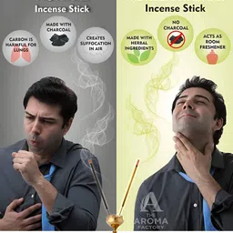 The Aroma Factory Green & Purple 3 Pieces Herbal Incense Sticks image 2