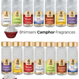 The Aroma Factory 3-Pcs White Rose,Chandan & Lemon Bhimseni Scented Camphors image 2