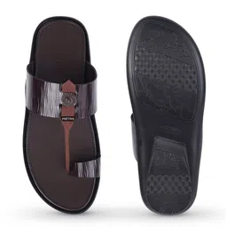Metro Men Leather Comfort Sandals image 5