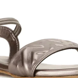 Bata Textured Open Toe Flats image 3