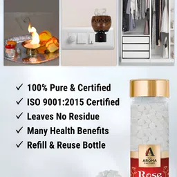 The Aroma Factory 3-pcs White Rose Original & Citrus Lemon Pooja Camphor Tablets image 2