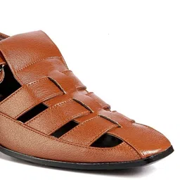 Bxxy Men Ethnic PU Elevator Shoe-Style Sandals image 5