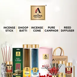 The Aroma Factory Brown 3 Pieces Sandal Mogra Loban Fragrance Incense Sticks image 5