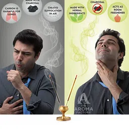 The Aroma Factory 3 Pieces Brown White Sage Sandalwood & 3 In 1 Fragrance Incense Sticks image 5