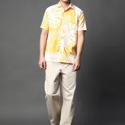 BROWN BROTHERS Men Relaxed Floral Opaque Printed Casual Shirt-picture-41