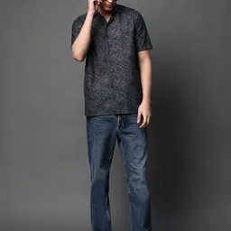 BROWN BROTHERS Men Relaxed Floral Opaque Printed Casual Shirt-picture-12