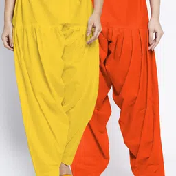 GRACIT Women Pack Of 2 Solid Pure Cotton Salwar-picture-36