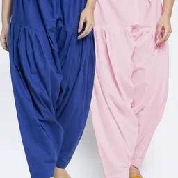 Jinfo Women Pack Of 2 Solid Loose Fit Cotton Salwar-picture-37