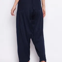 Clora Creation Women Pack Of 2 Navy Blue & Black Solid Salwar image 4